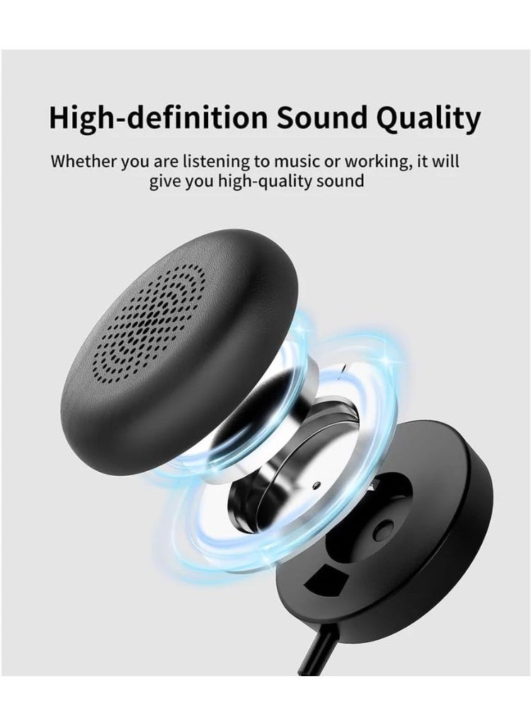 onikuma X81 RGB Wired Gaming Headset with Noise Cancelling Microphone, Surround Sound, LED Lighting, Comfortable Over-Ear Design with 3.5mm, USB-A and USB-C Connectivity for PC, PS5, PS4, Xbox and Laptop (Black) - Image 3